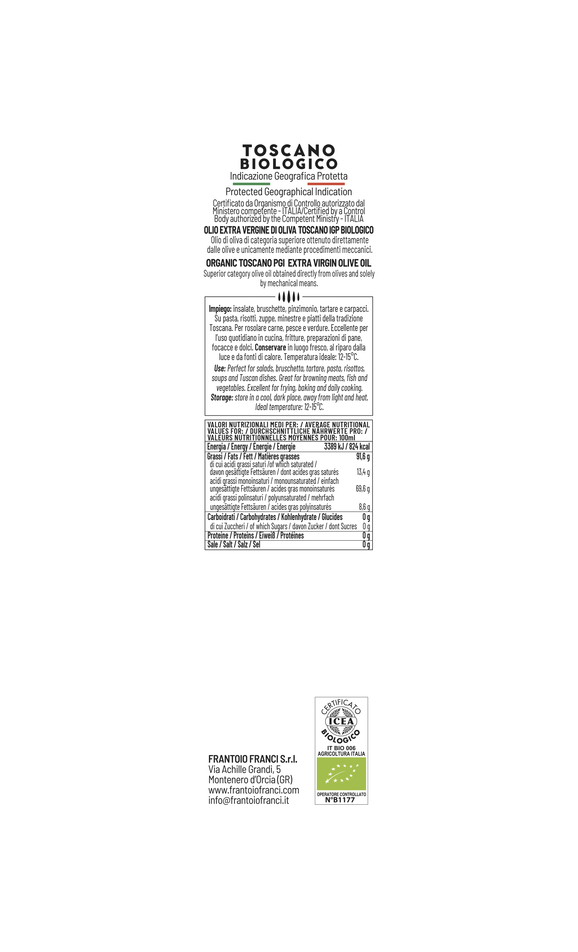 Biologico IGP Toscano